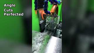 圧粉磁心の円形リングを正確な角度でシームレスに切断